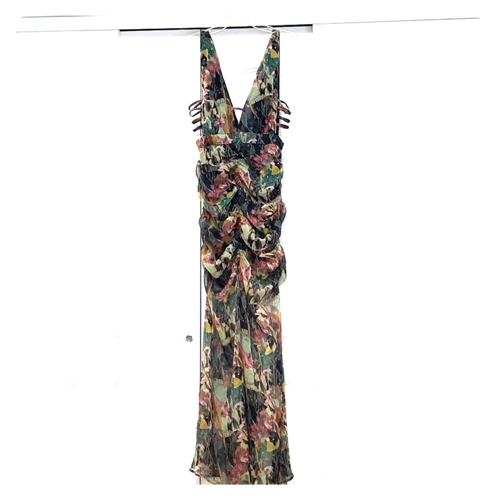 Wow Couture Printed Maxi Dress
